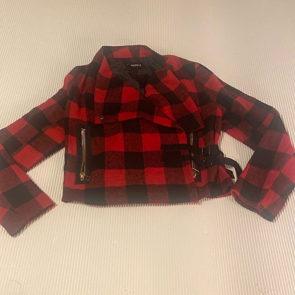 4SI3NNA Plaid Jacket Size Small